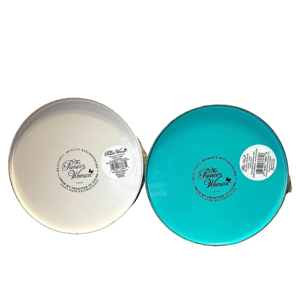 The Pioneer Woman‎ Metal Canisters Set Country Garden & Vintage Geo Floral Tins